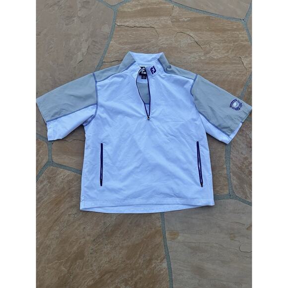 FootJoy Golf Jacket Mens XL FJ Collar Dahlgreen GC Fairway LS - Picture 1 of 4